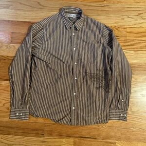 Urban Pipeline Vintage Button Down Shirt XL Brown Y2K